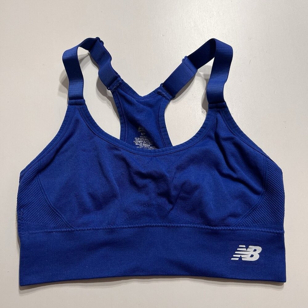 New Balance Sports Bra No Padding Size Small Royal Blue